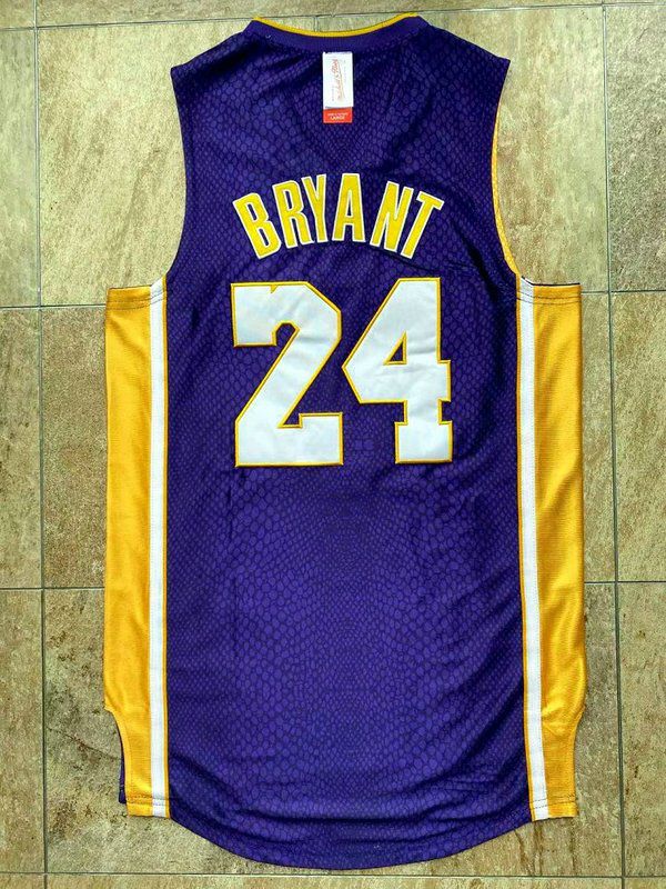 Men Los Angeles Lakers #24 Bryant Purple away Embroidered 2021 NBA Jersey->->NBA Jersey